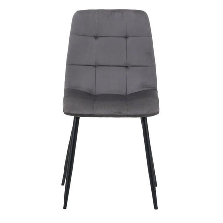 2 x Axel Grey Fabric Dining Chair