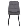 2 x Axel Grey Fabric Dining Chair
