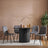 Axel Black Round Fluted Dining Set with 4 Chair