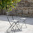 Rive Outdoor Droite Bistro Chairs Set of 2 Silver
