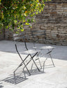 Rive Outdoor Droite Bistro Chairs Set of 2 Silver