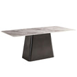 Telma 6 Seater Ash Grey Marble Dining Table - Sizes Available