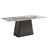 Telma 6 Seater Supreme Grey Marble Dining Table - Sizes Available
