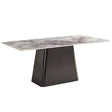 Telma 6 Seater Supreme Grey Marble Dining Table - Sizes Available