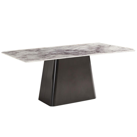 Telma 6 Seater Supreme Grey Marble Dining Table - Sizes Available
