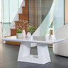 Milan White Marble Coffee Table-2
