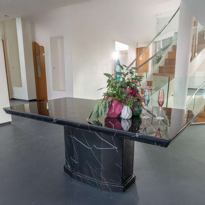 Toronto Marble Dining Table with Pedestal Base - Sizes Available