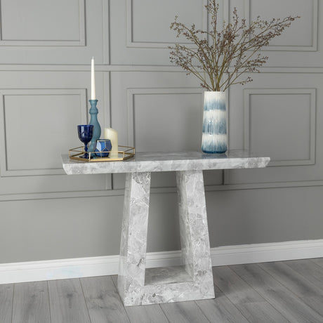 Milan Grey Marble Console Table