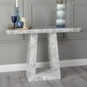 Pisa Marble Console Table with Pedestal Base
