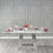 Milan 6 Seater Grey Marble Dining Table - Sizes Available-3