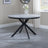 Ezra 4 Seater Grey Concrete Round Dining Table with Black Spider Legs - 120cm-2