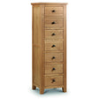 Marlborough Oak 7 Drawer Tall Chest