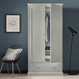 Bentley Designs Ashby Soft Grey 2 Door Combi Wardrobe