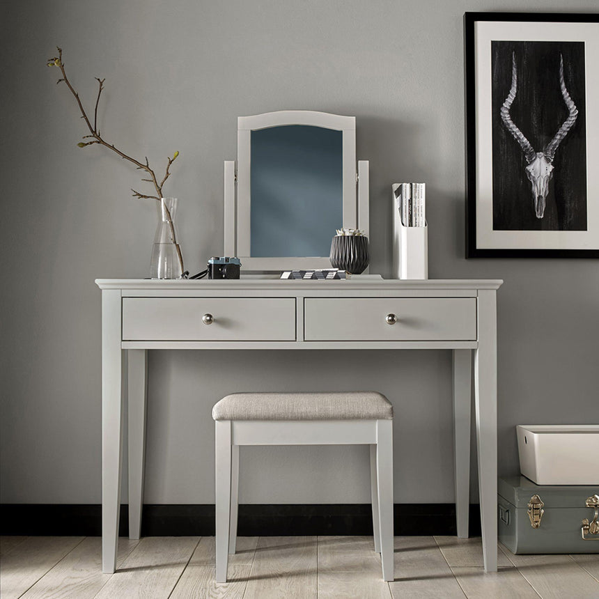 Bentley Designs Ashby Soft Grey Dressing Table with Drawer