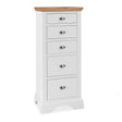 Bentley Designs Hampstead Two Tone 5 Drawer Tall Chest