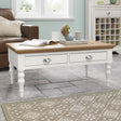 Bentley Designs Hampstead Two Tone Coffee Table - Turned Leg