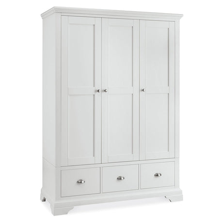 Bentley Designs Hampstead White 3 Door Combi Wardrobe