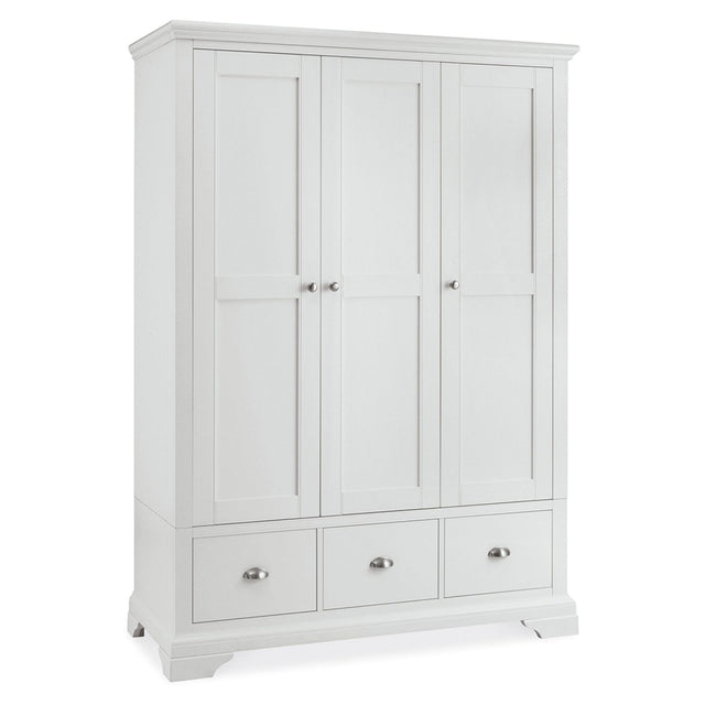 Bentley Designs Hampstead White 3 Door Combi Wardrobe