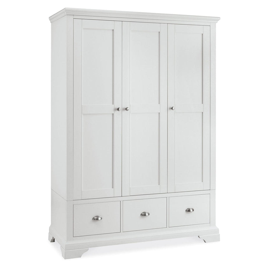 Bentley Designs Hampstead White 3 Door Combi Wardrobe