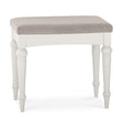 Bentley Designs Montreux Soft Grey Pebble Grey Fabric Stool