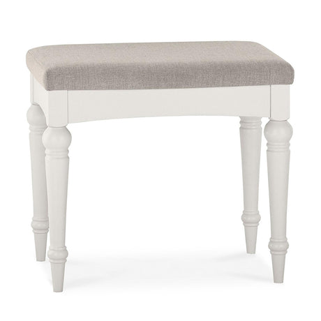 Bentley Designs Montreux Soft Grey Pebble Grey Fabric Stool