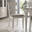2 x Bentley Designs Montreux Soft Grey X Back Dining Chair - Grey Bonded Leather