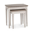 Bentley Designs Montreux Grey Washed Oak and Soft Grey Nest Of Lamp Table