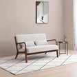 Inca Leto Natural Woven Chenille Fabric 2 Seater Sofa