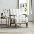 Colwell Gaia Textured Stripe Natural Fabric Armchair