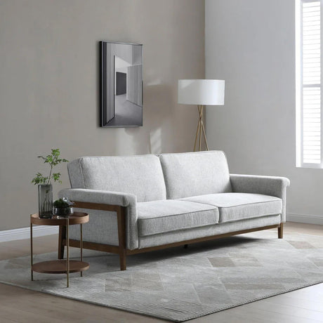 Ashbury Grey Fabric 3 Seater Click Clack Sofa Bed