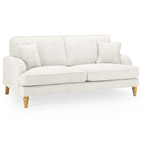 Rupert Cream Fabric 3 Seater Sofa