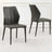 Harrow Dark Grey Leather Dining Chair-3