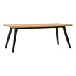 Amora Oak Herringbone Pattern 8 Seater Dining Table - 200cm