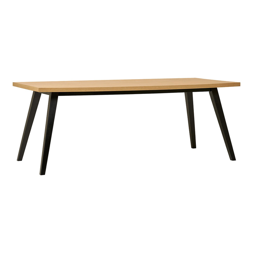 Amora Oak Herringbone Pattern 8 Seater Dining Table - 200cm