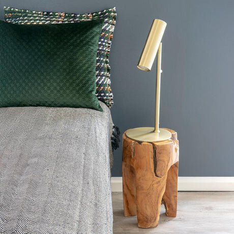 2 x Rose Natural Teak Wood Stool