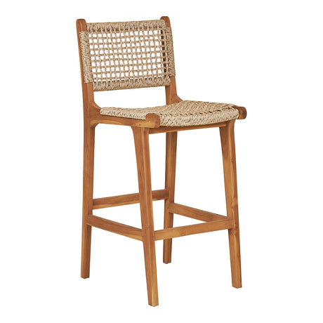 Derby Natural Teak Wood Bar Chair
