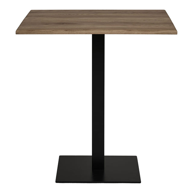 Lignano Smoked Oak Square Cafe Table