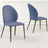 Astrid Blue Leather Dining Chair