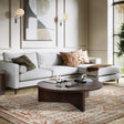 California Dark Oak Large Round Coffee Table
