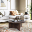 California Dark Oak Round Coffee Table
