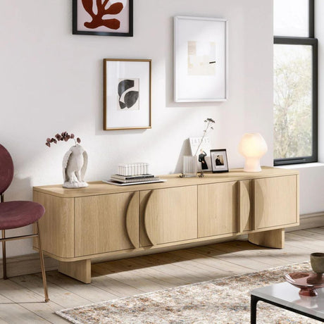 Cara Oak 180cm Large Storage TV Unit
