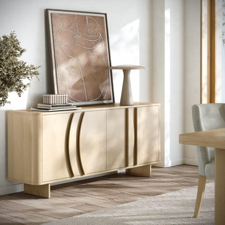 Cara Oak 4 Door Large Sideboard - 165cm