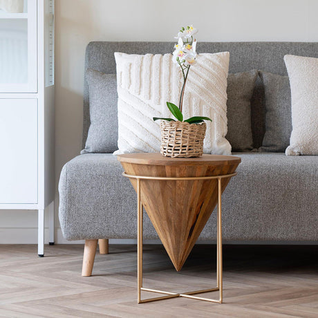 Hapur Mango Wood Round Coffee Table