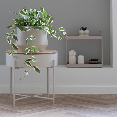 Sisco Beige Round Side Table