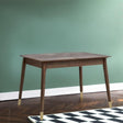 Gambit Dark Wood 4-6 Seater Extending Dining Table - 112cm-152cm