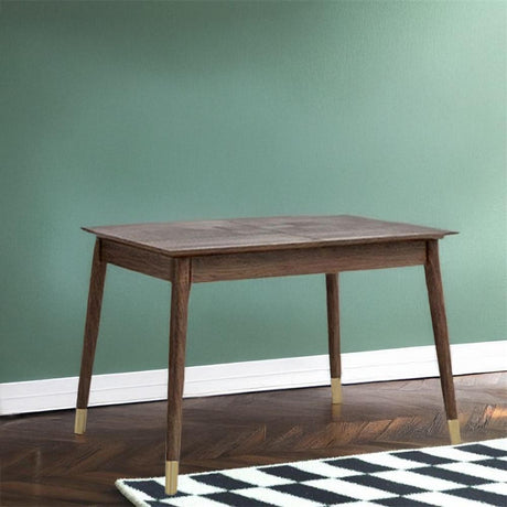 Gambit Dark Wood 4-6 Seater Extending Dining Table - 112cm-152cm