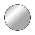 Madrid Black Round Wall Mirror - 60cm x 60cm