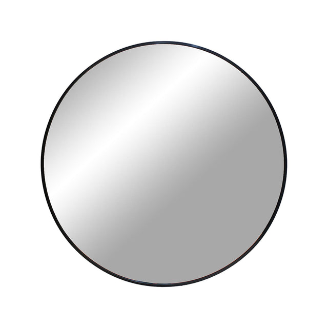 Madrid Black Round Wall Mirror - 60cm x 60cm