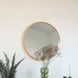 Madrid Brass Finish Round Wall Mirror - 60cm x 60cm