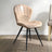 2 x Amory Beige Leather Dining Chair